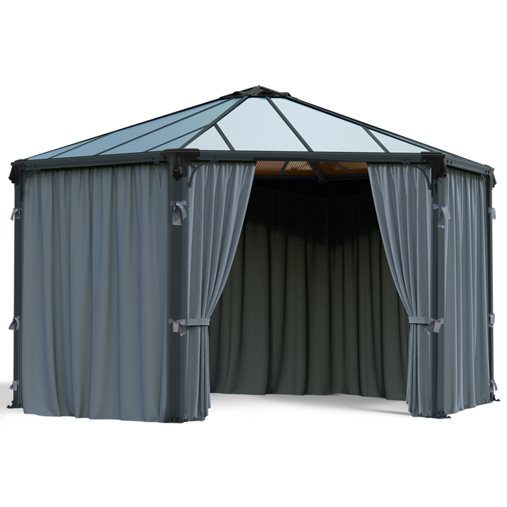Palram Canopia 2.1 x 2.3m Hexagonal Gazebo Curtain 6 Pack Image 2
