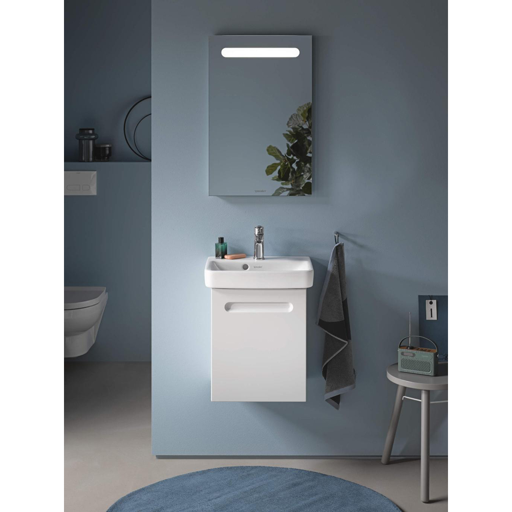 Duravit No.1 Right Hand Matt White Wall Hung Vanity Unit 478 x 390mm Image 2