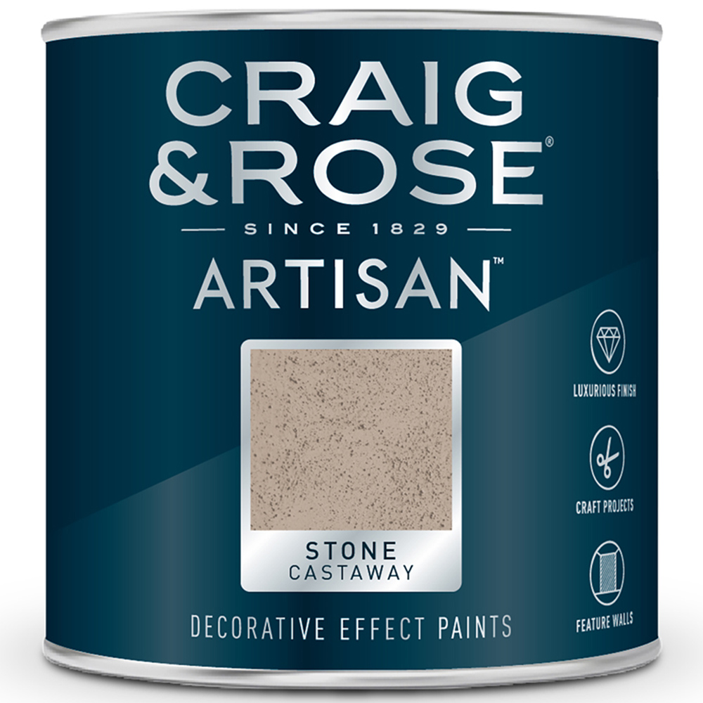 Craig & Rose Artisan Feature Wall Castaway Stone Effect Paint 250ml Image 2