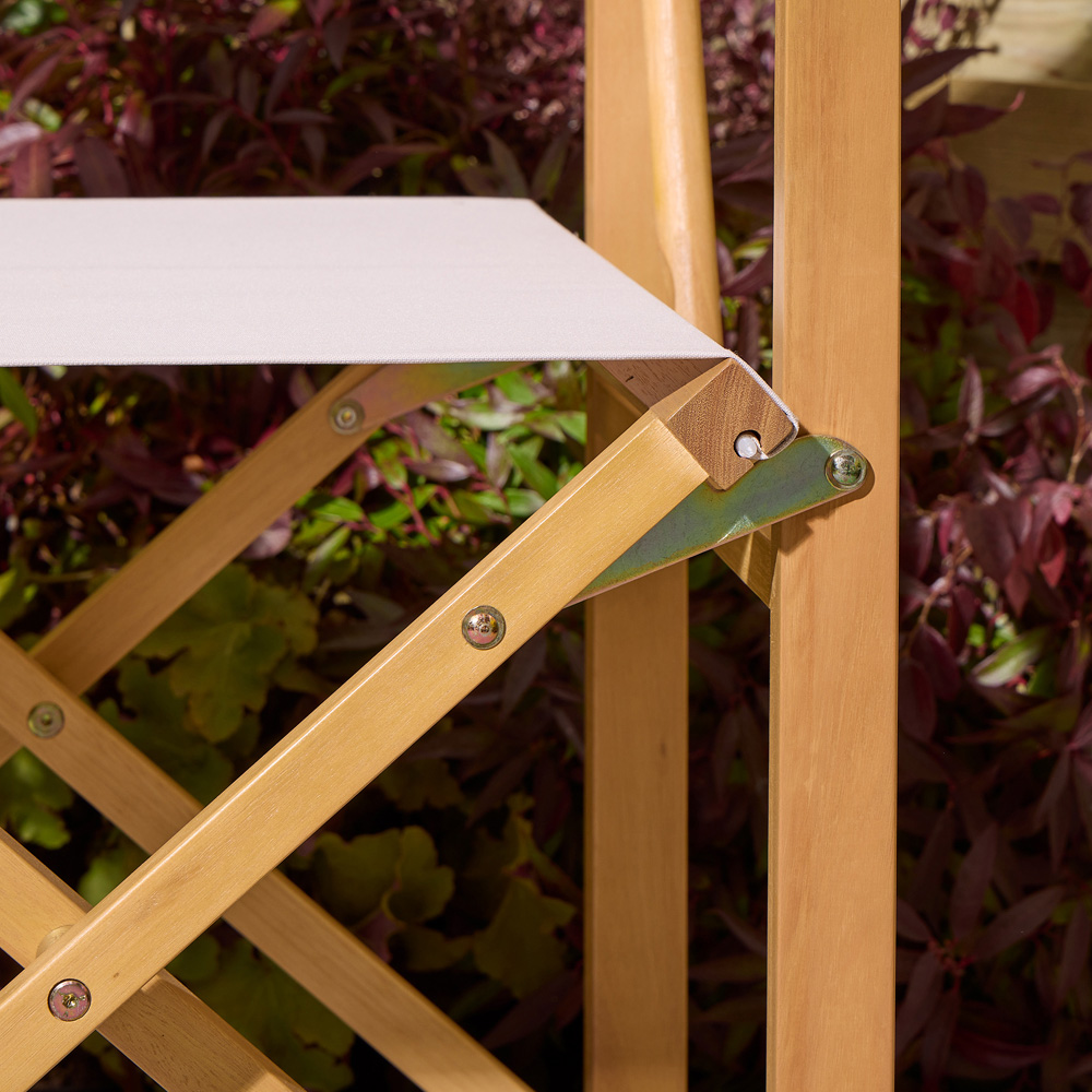 Rowlinson Ascot Natural Folding Director's Chair Image 5