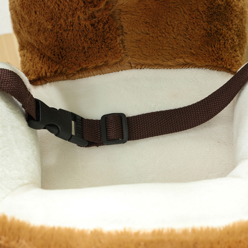 Tommy Toys Brown Kids Rocking Horse with Safety Belt Image 3