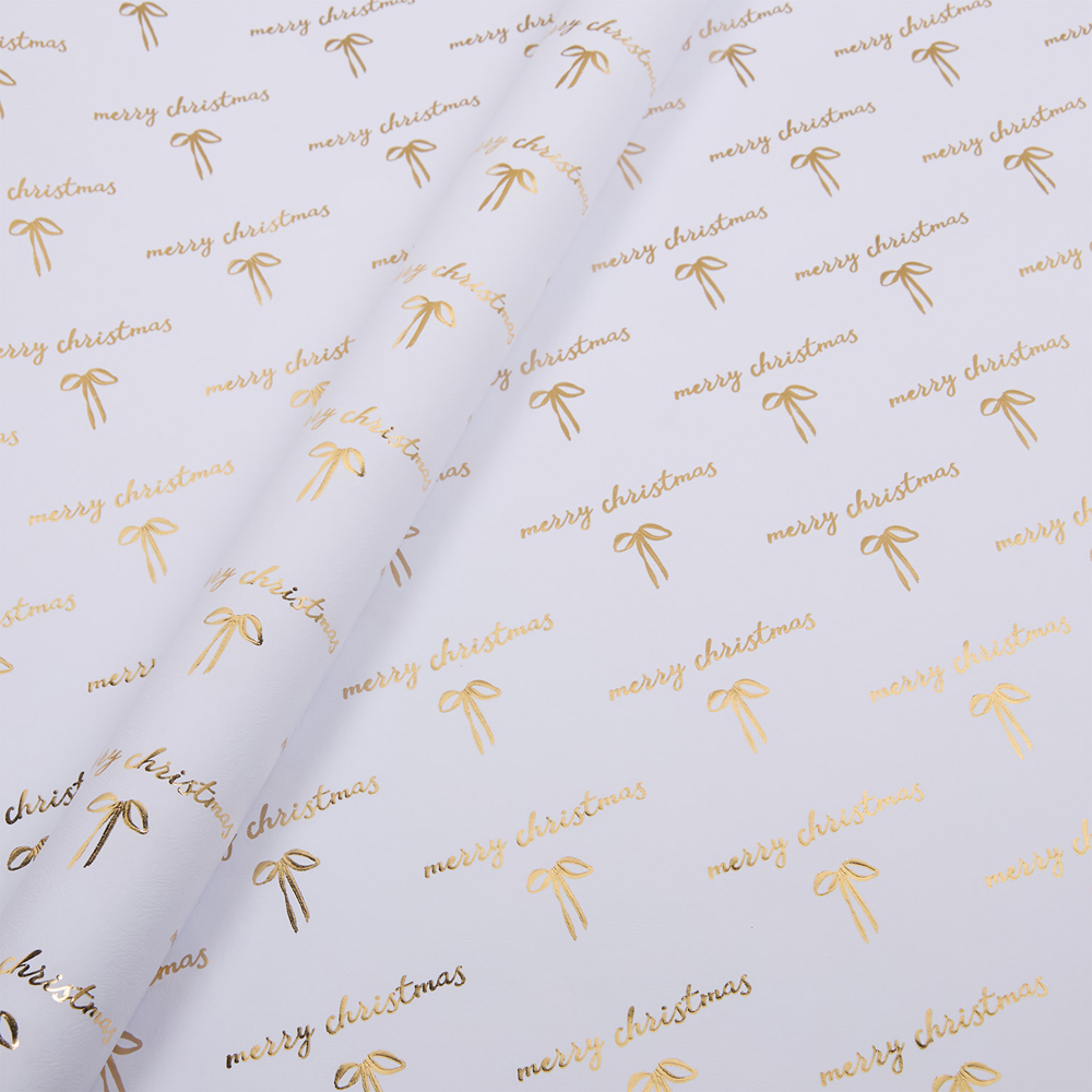 Merry Christmas Bow Gift Wrapping Paper Image 4