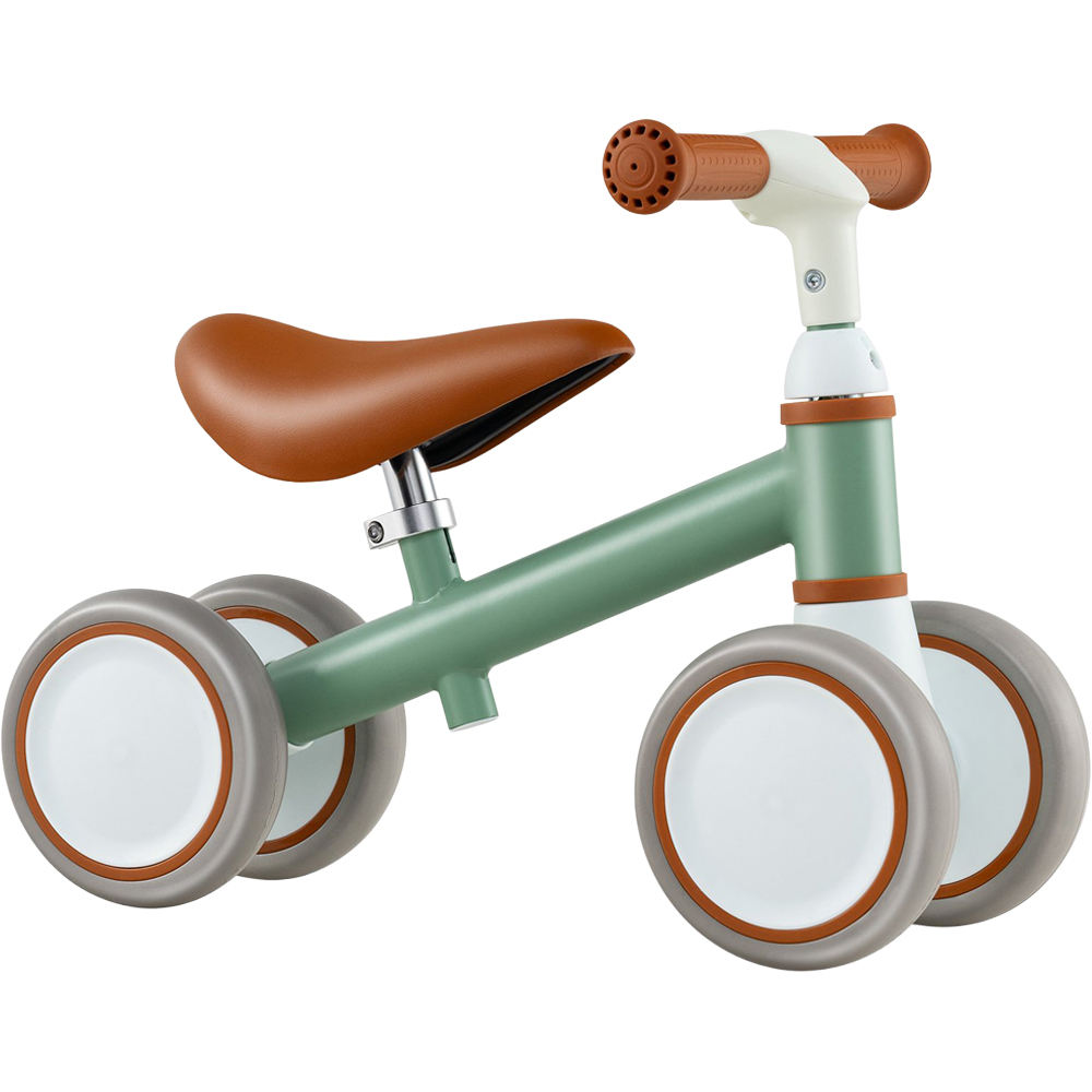 Costway Toddlers Green Balance Bike with Height Adjustable Handle and Seat Image 1