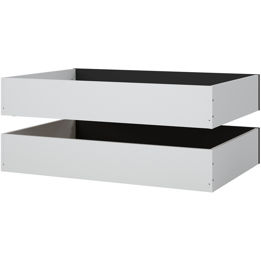 Florence Matt Black Underbed Drawer Set of 2 Image 4