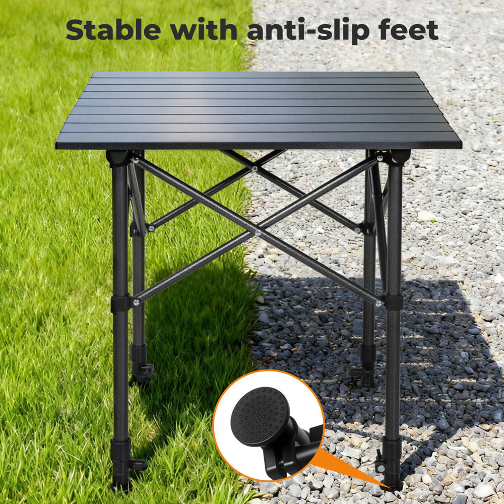 Levede Aluminium Foldable Camping Table 52cm Image 7