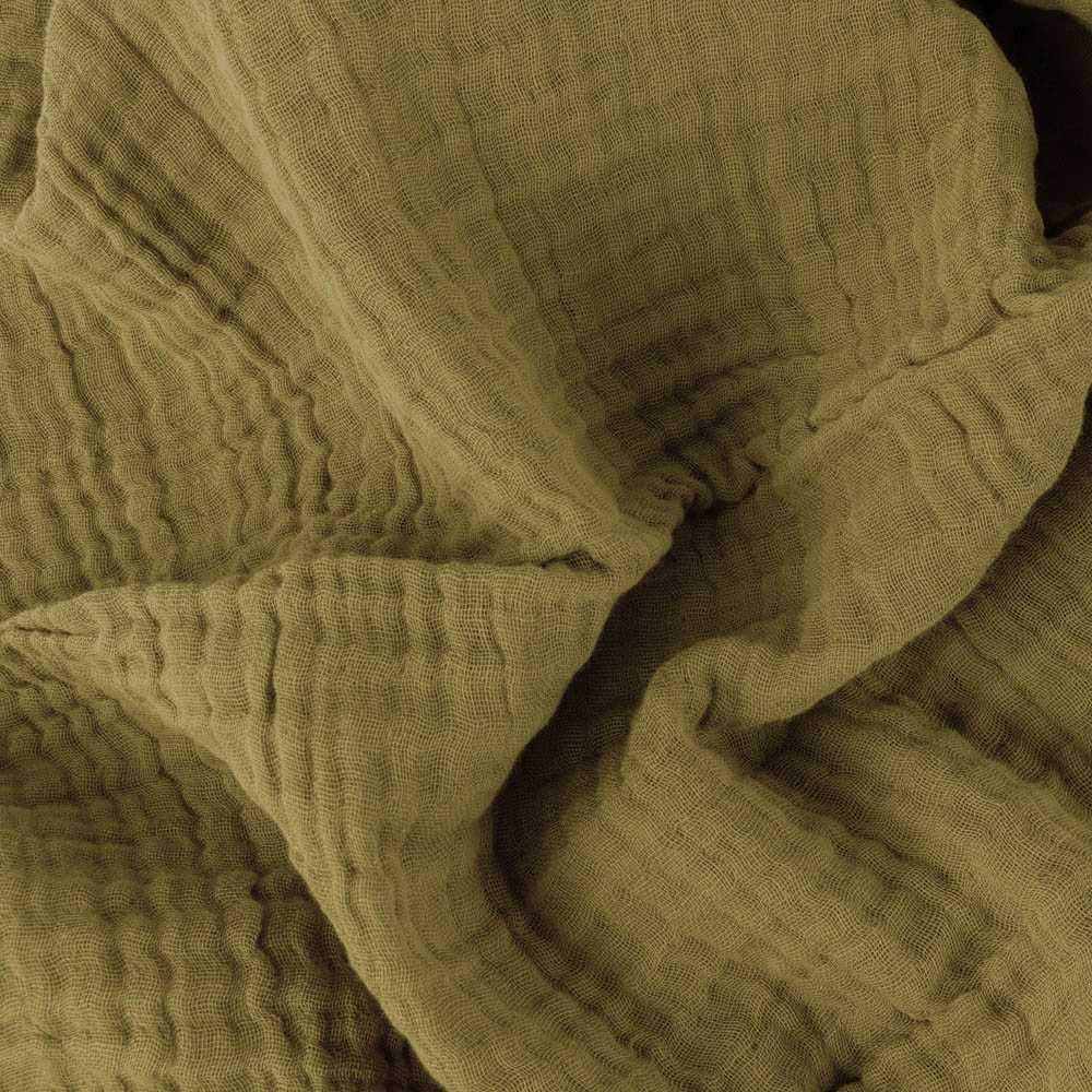 Yard Lark Khaki Green Large Muslin Cotton Throw 240 x 260cm Image 5