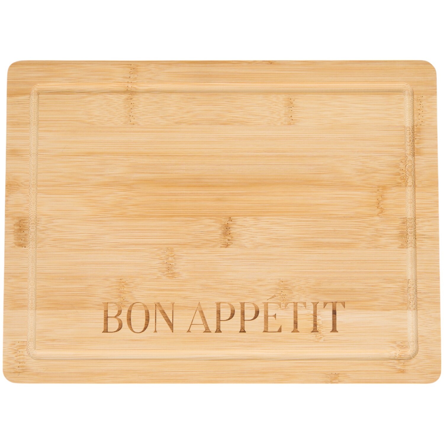 Large Bamboo Bon Appetit Chopping Board Natural Image 1