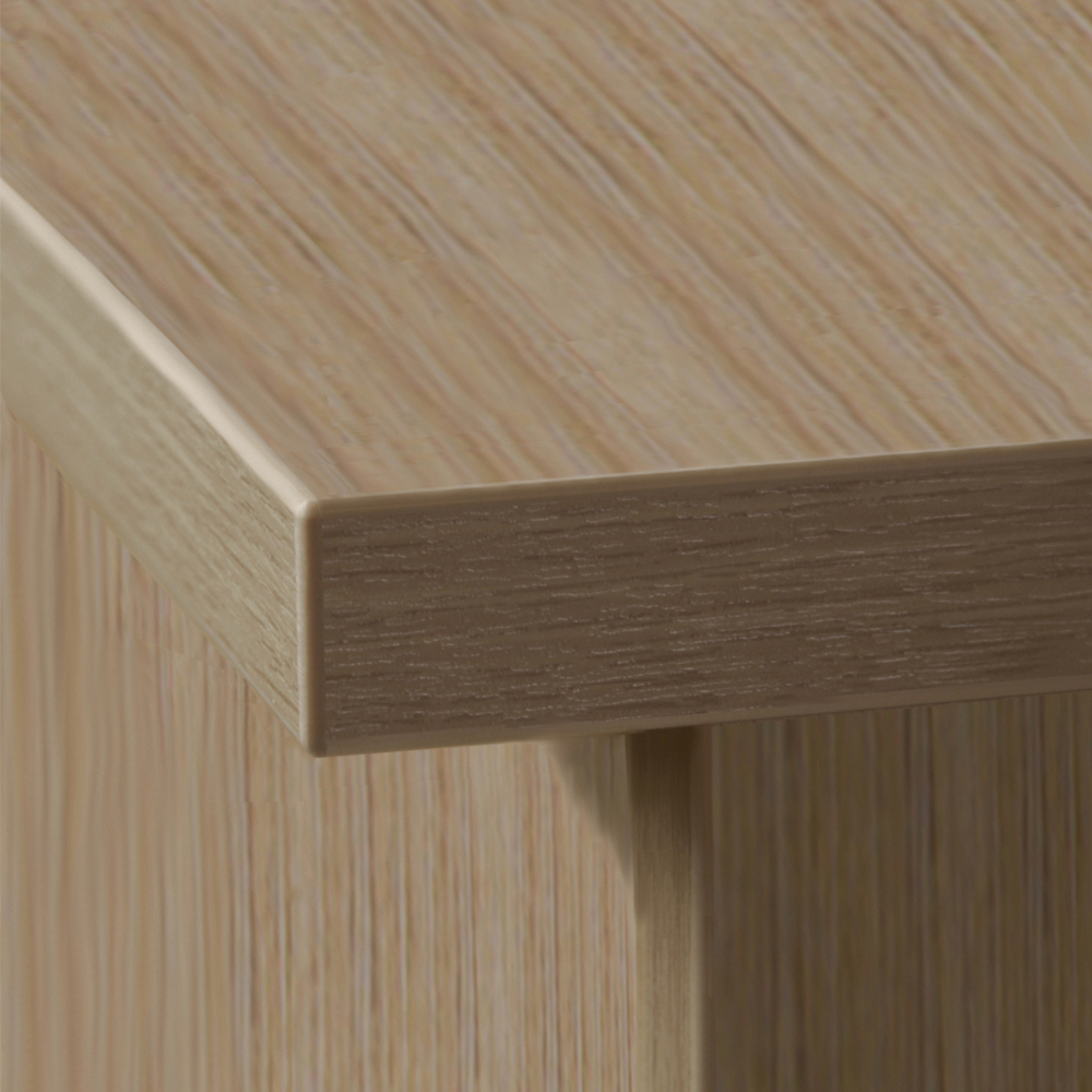 R White Cabinets 3 Shelf Sandstone Mid Height Bookcase Image 3