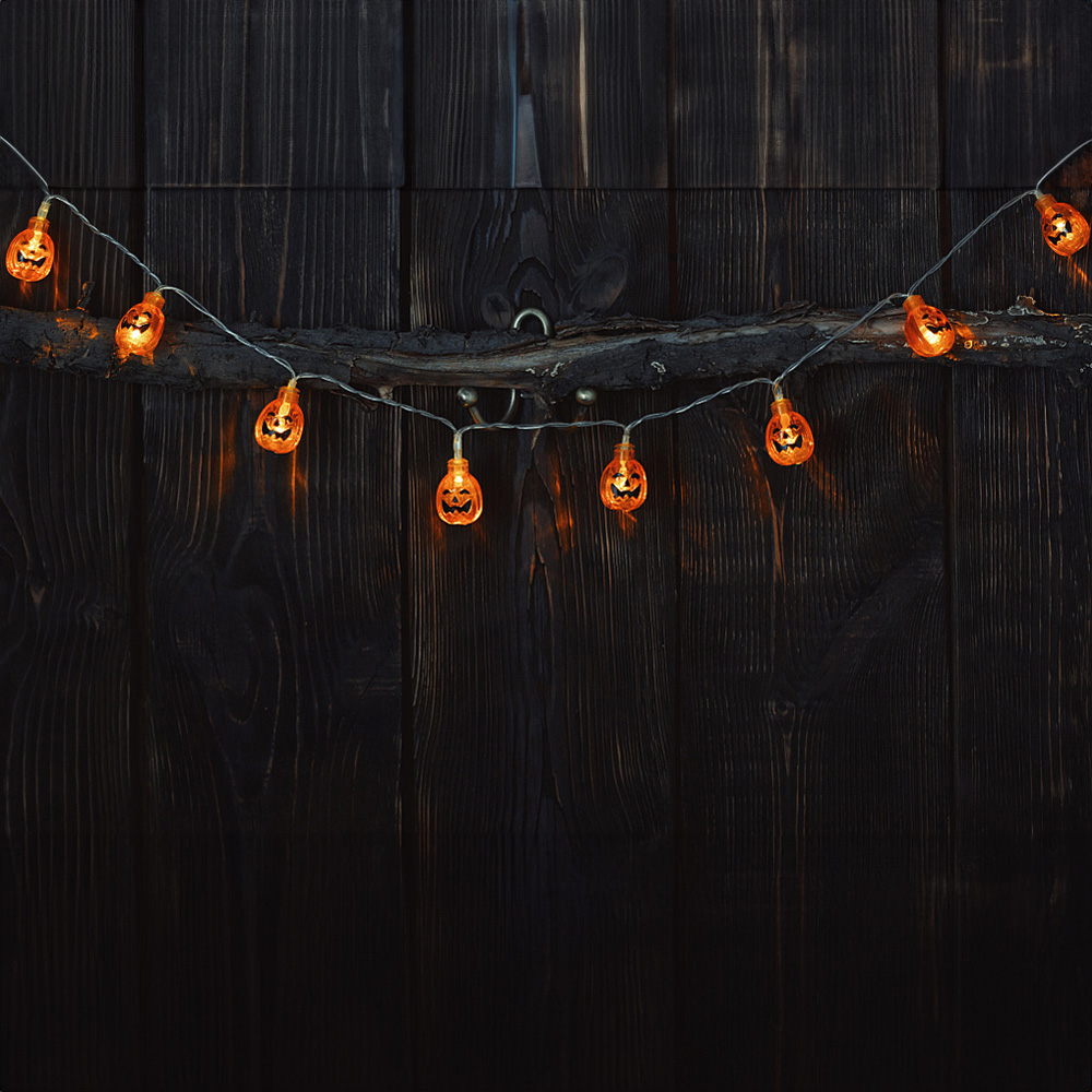 Living and Home 3m Halloween Smiley Pumpkin 20 LED String Light Image 8