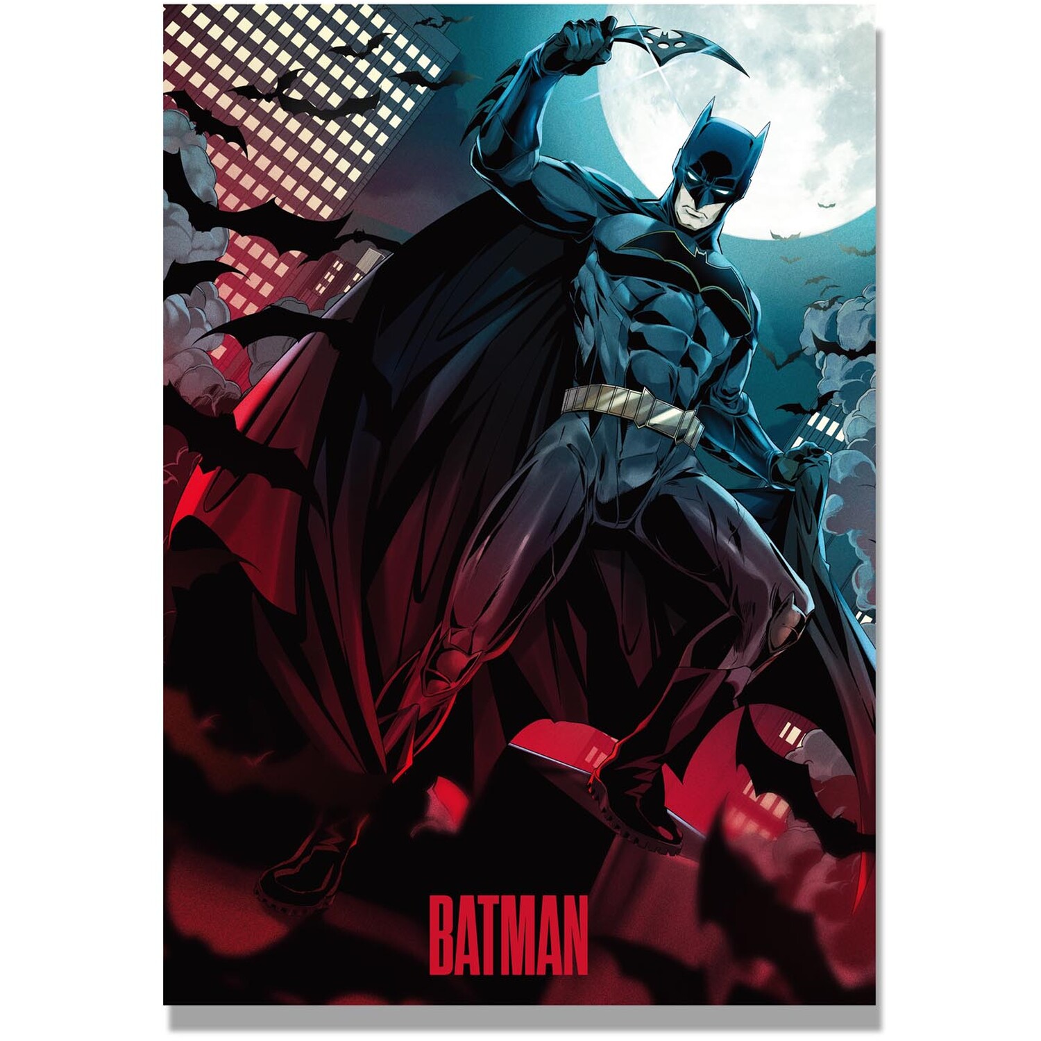 DC Batman Comic Style Canvas Image 1
