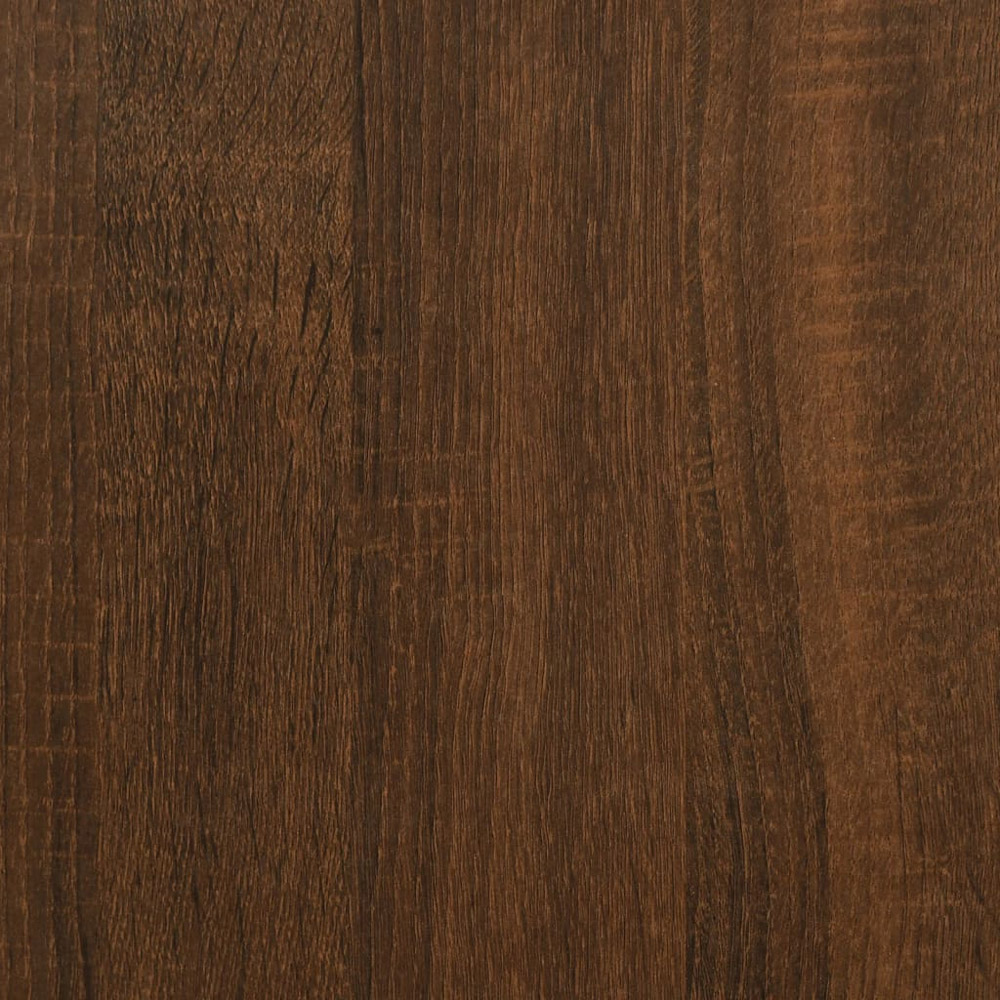 vidaXL Single Shelf Brown Oak TV Cabinet Image 8