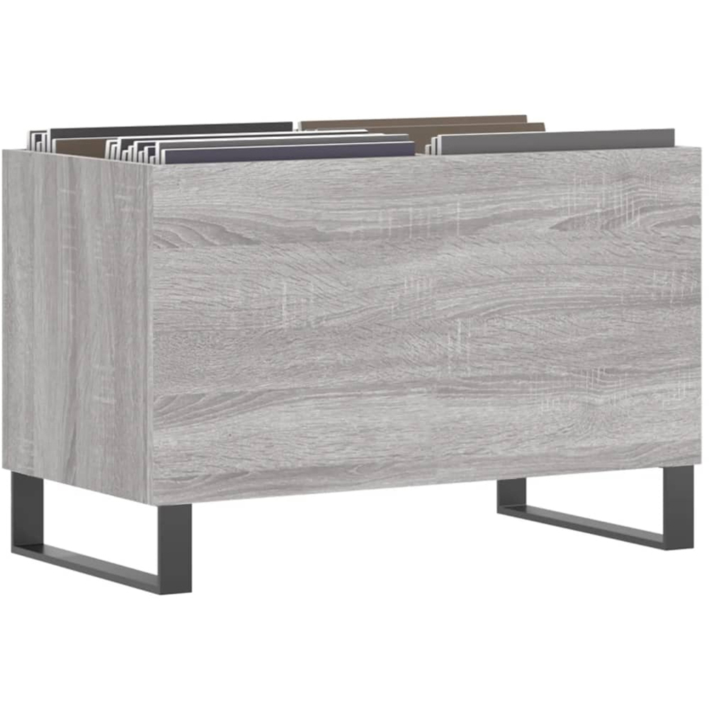 vidaXL Grey Sonoma Record Cabinet Image 3