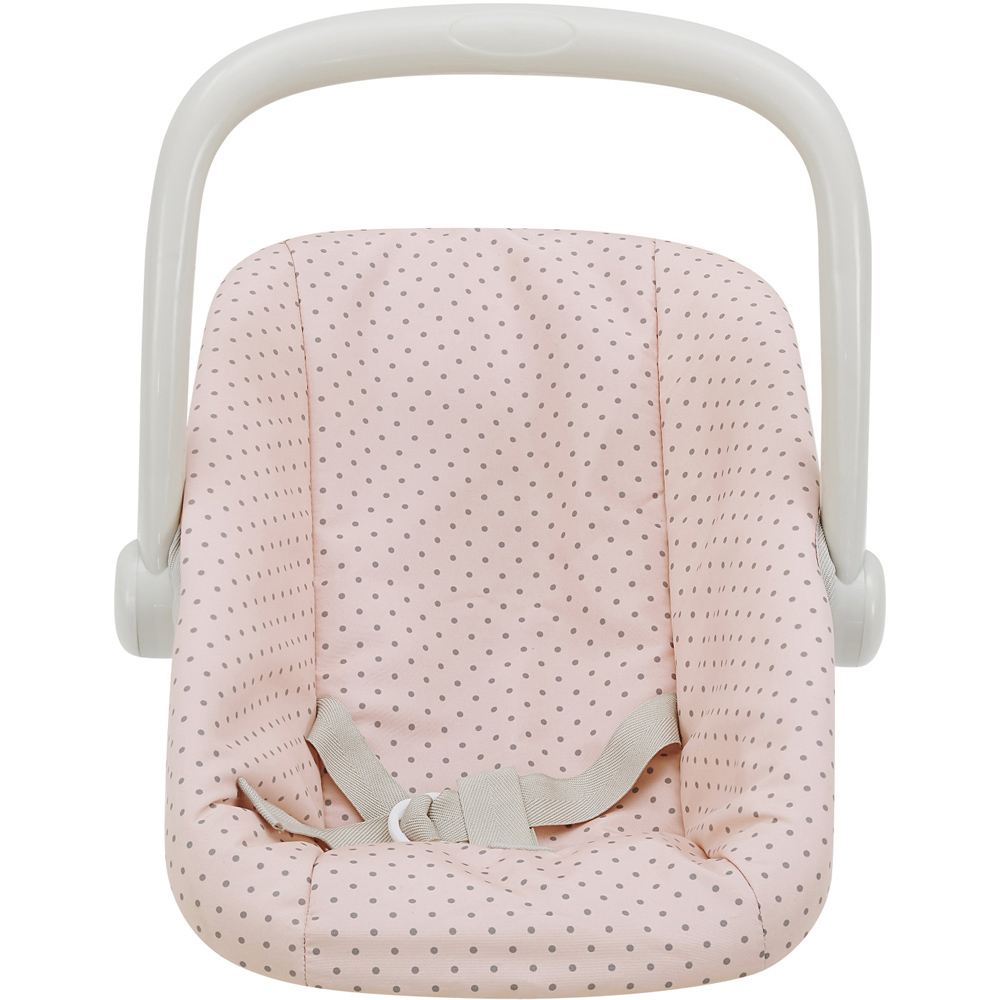 Teamson Kids Olivia's Little World 2 Piece Polka Dot Princess Baby Doll Carrier and Car Seat Set Image 4