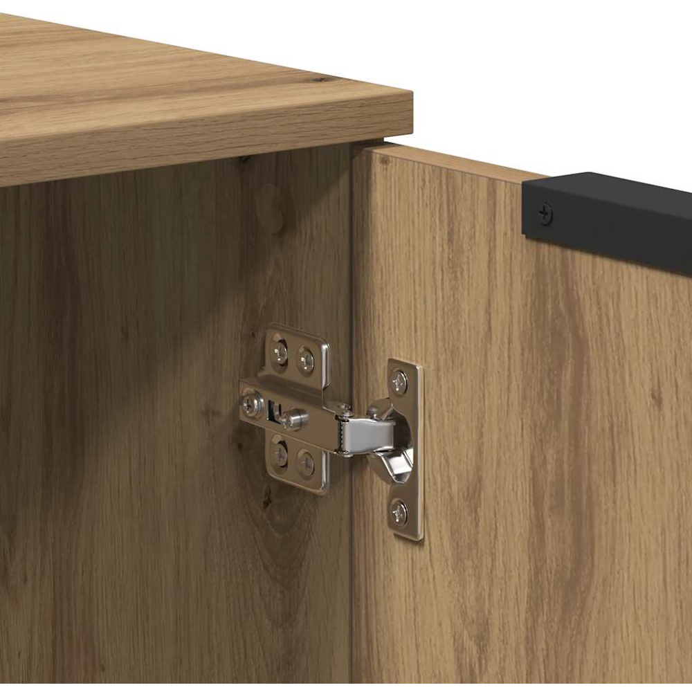 vidaXL 3 Door Artisan Oak Sideboard Image 8