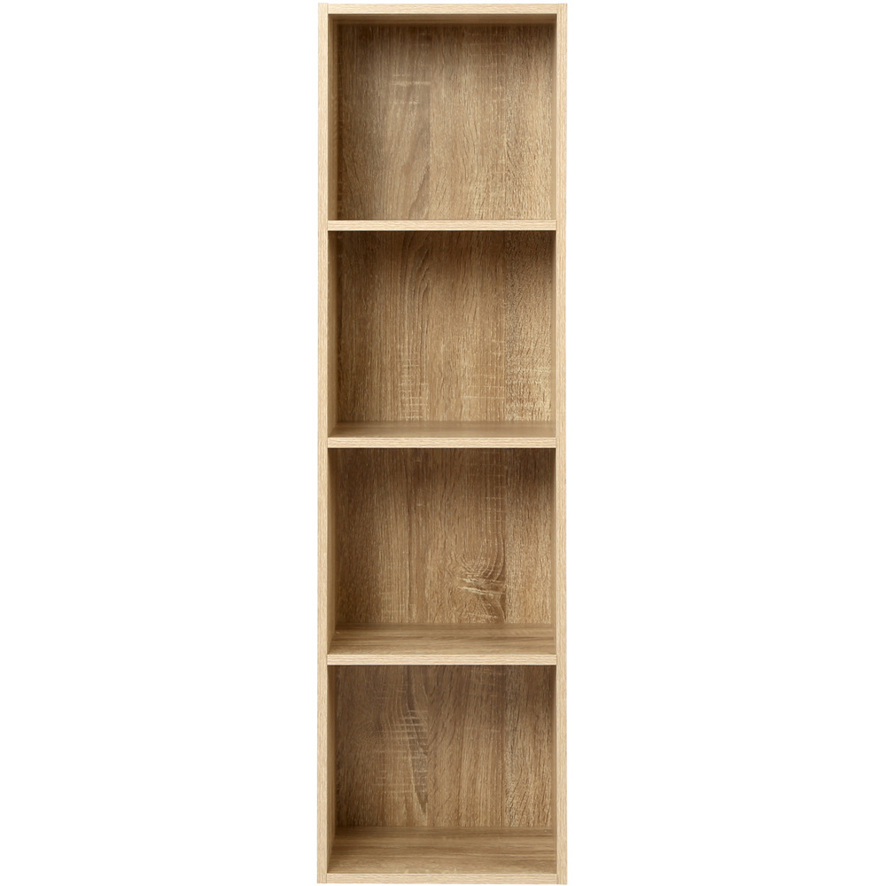 Jane 4 Shelf Oak Cube Storage Unit Image 2