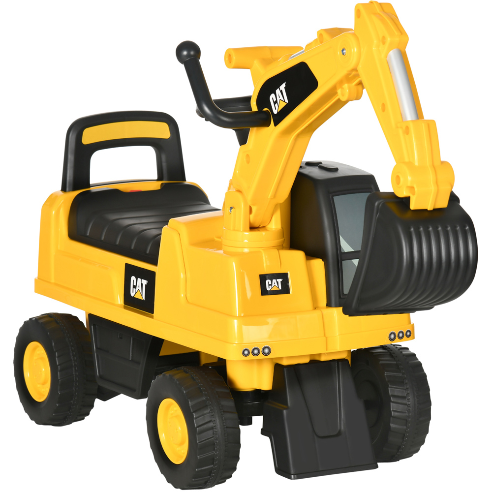 Tommy Toys Licensed CAT Baby Ride-On Construction Toy with Digger Shovel Yellow Image 1