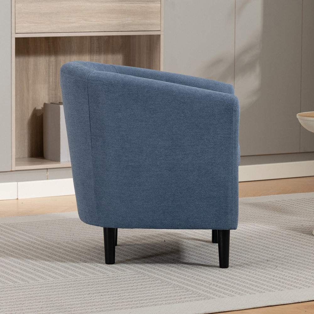 Artemis Home Beulah Light Denim Fabric Accent Chair Image 5