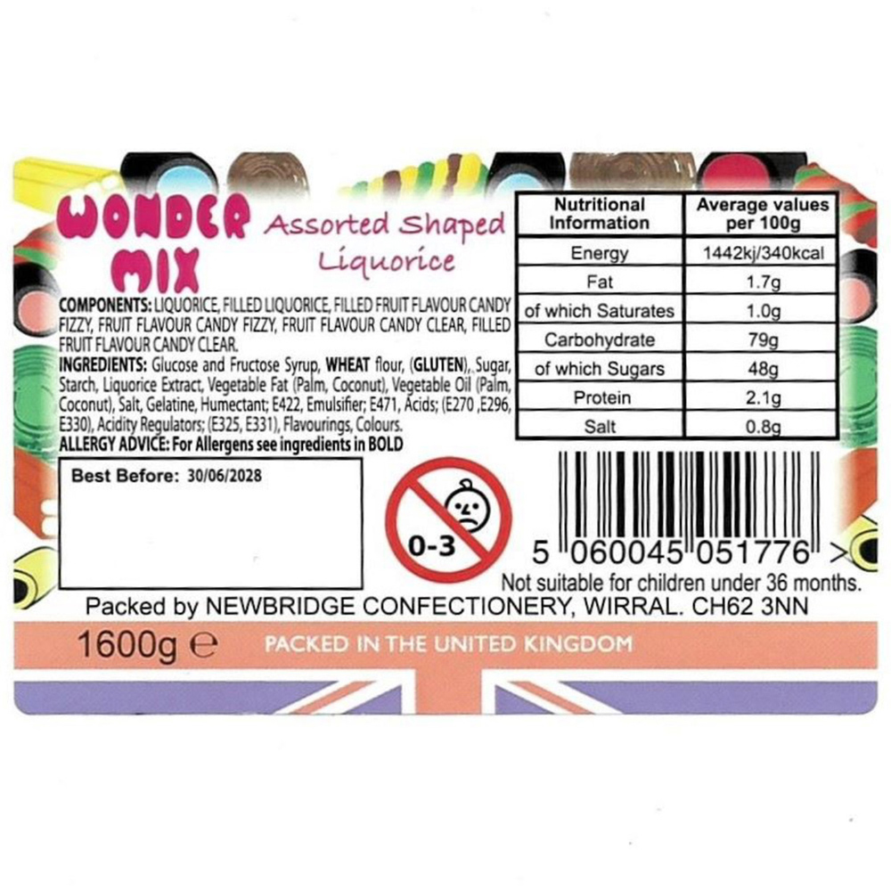 Beaumont & Ward Liquorice Wonder Mix Victoria Jar Image 4