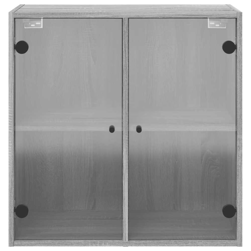 vidaXL 2 Door Grey Sonoma Oak Wall Cabinet Image 6
