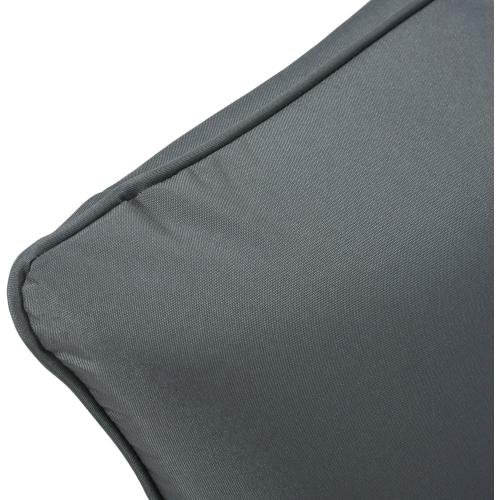 Outsunny Black Seat and Back Garden Chair Cushion Set Image 3