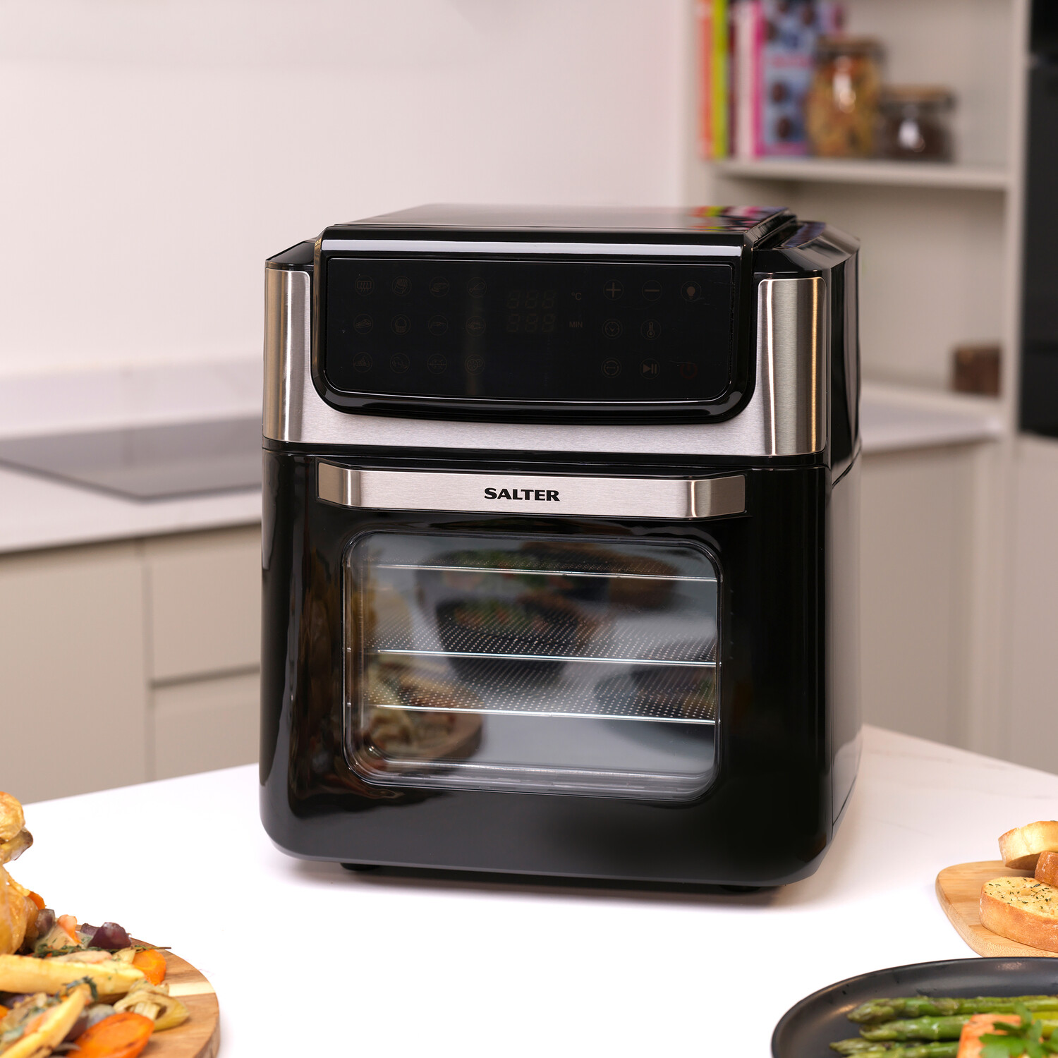 10L High-apacity Air Fryer, With Visible Window, Squre Design, Digital Air  Circulation Fryer Oil Free Health Air Fryer Rotisserie Oven For Home