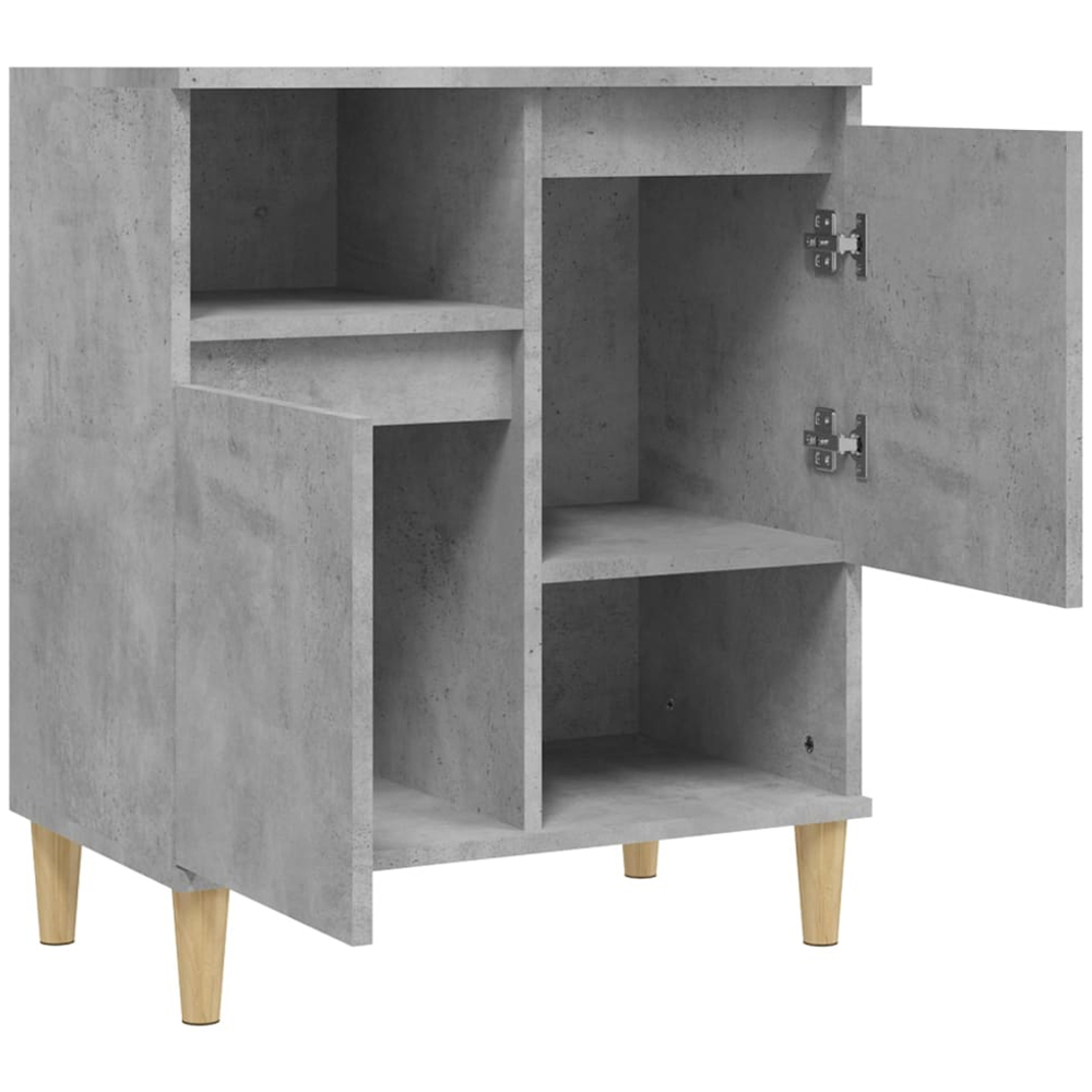 vidaXL 2 Door 2 Shelf Concrete Grey Sideboard Image 5