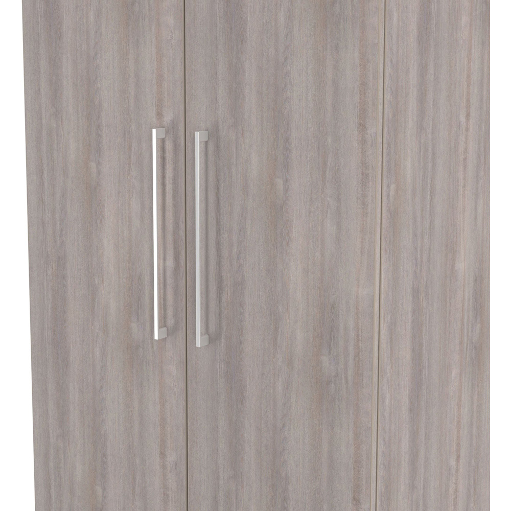 Crowndale Worcester 2 Door Grey Oak Tall Wardrobe Ready Assembled Image 7