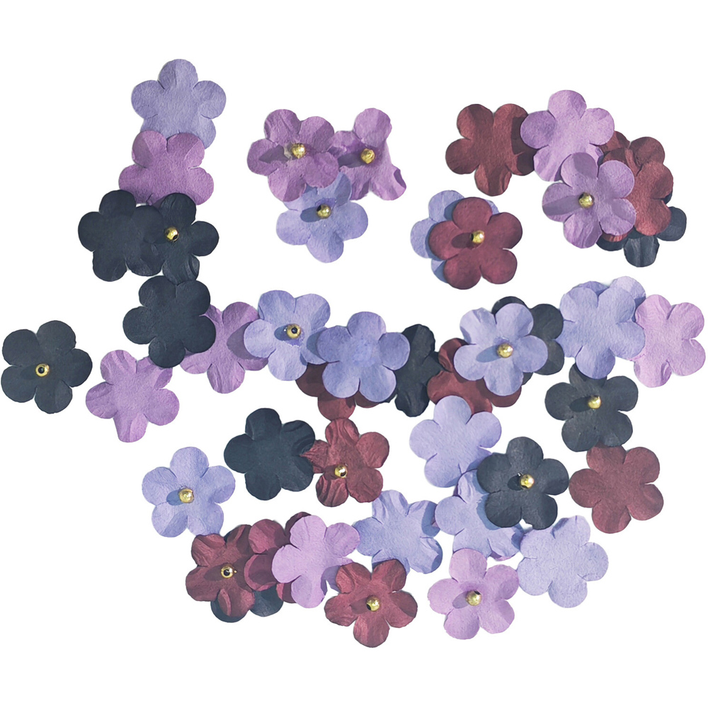 Pack of 40 Decorative Flower Embellishments Image 4