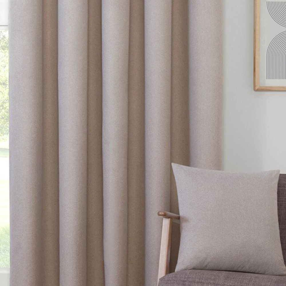 Linden Washable Blackout CurtainStone183cm168cm Image 5