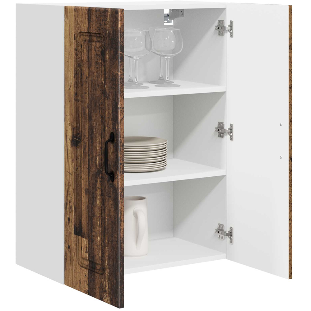 vidaXL Kalmar 2 Door Old Wood Wall Kitchen Cabinet Image 3