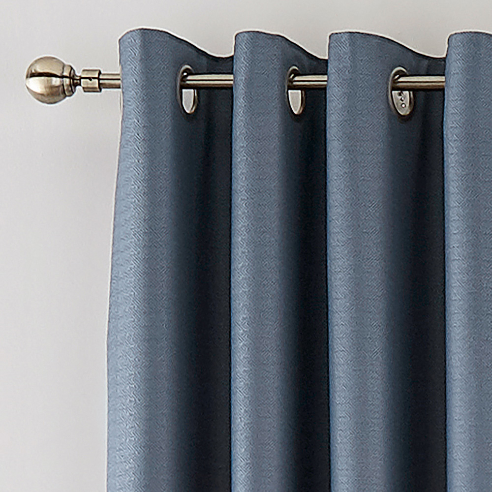Helena Springfield Eden Blue Lined Eyelet Curtains 168 x 183cm Image 2