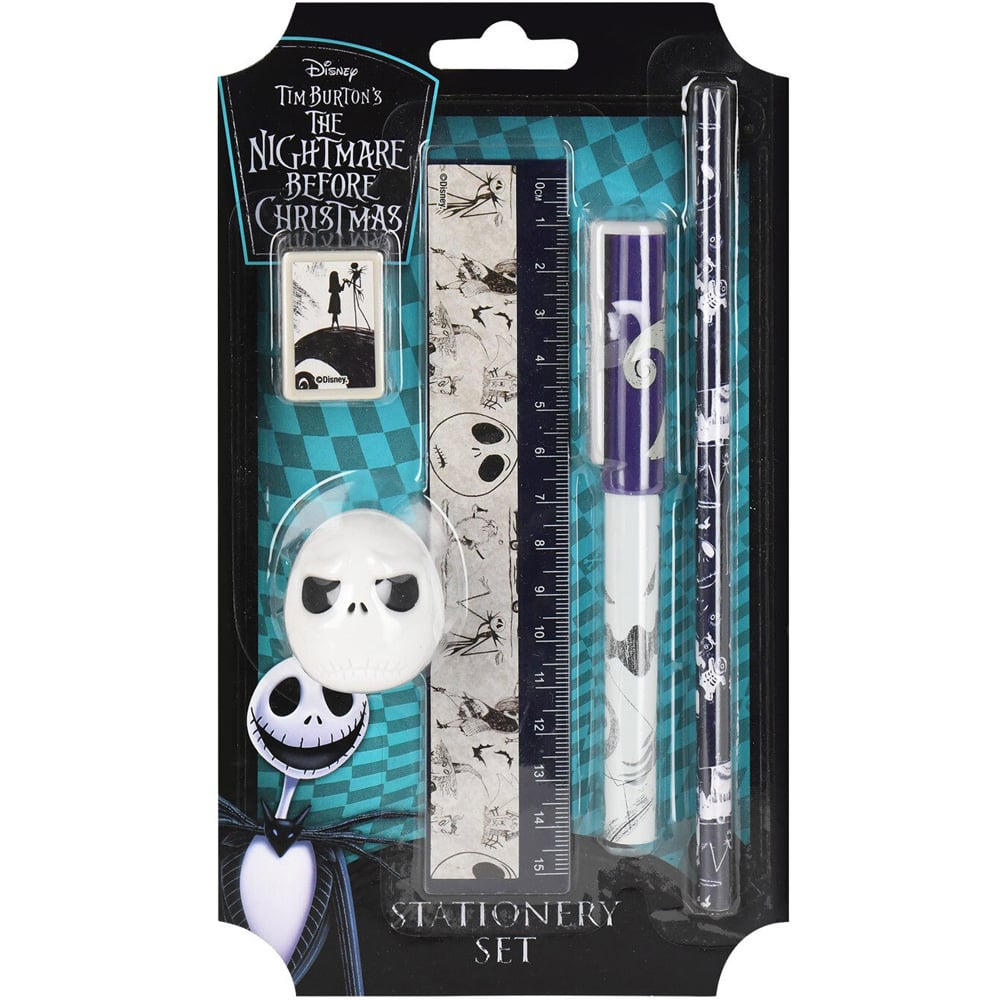Nightmare Before Christmas Stationery Set - Black Image 1