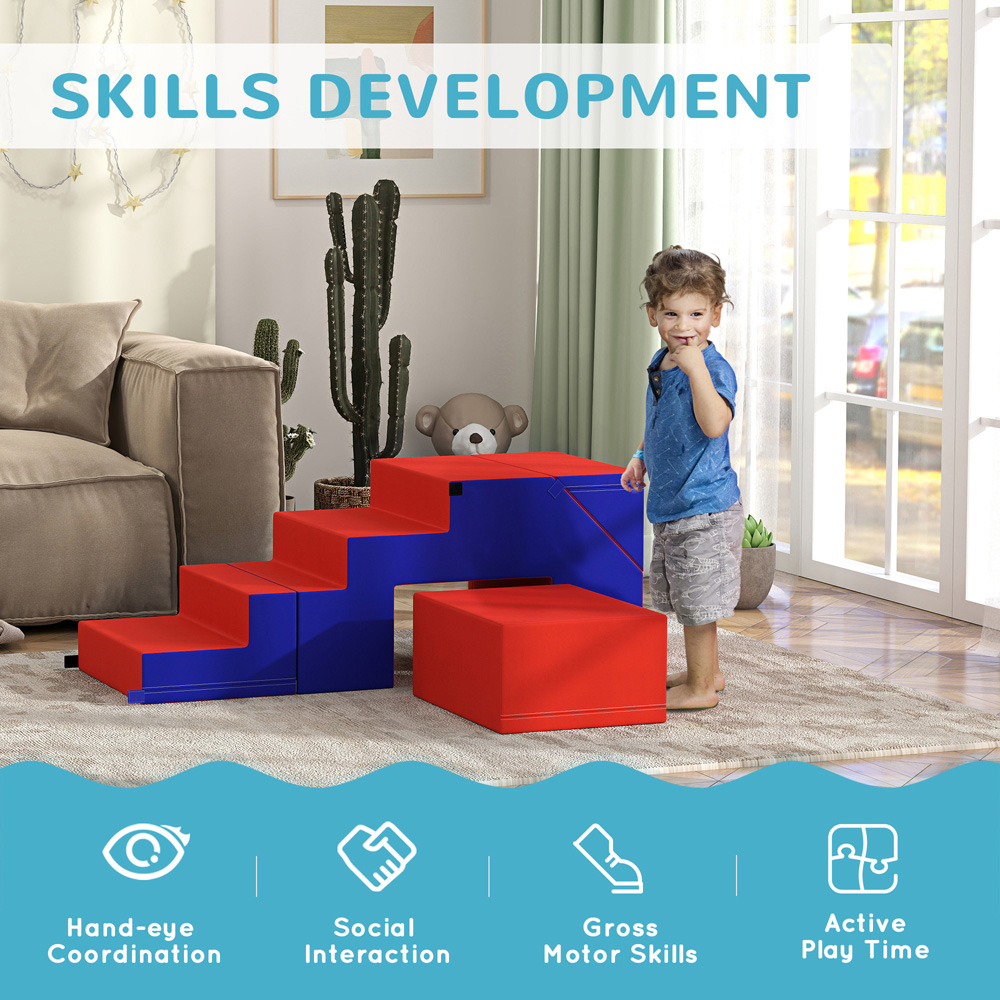 Tommy Toys Kids Dark Blue Soft Foam Climber Block 2 Piece Image 4