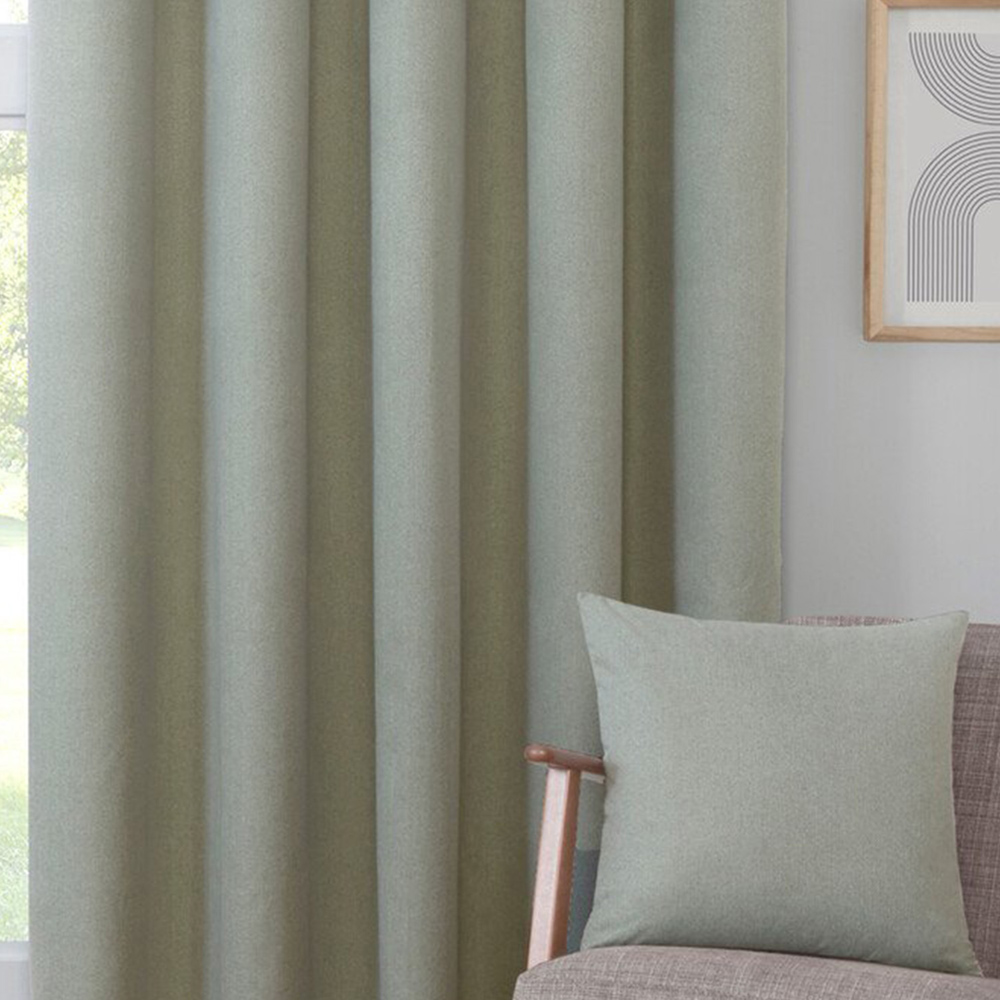 Linden Washable Blackout CurtainGreen183cm168cm Image 4