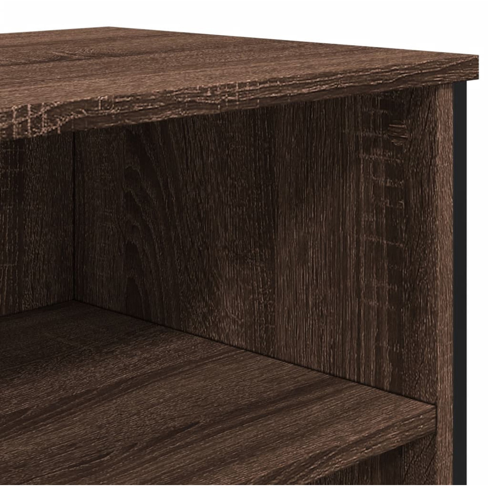 vidaXL 6 Shelf Brown Oak Sideboard Image 6