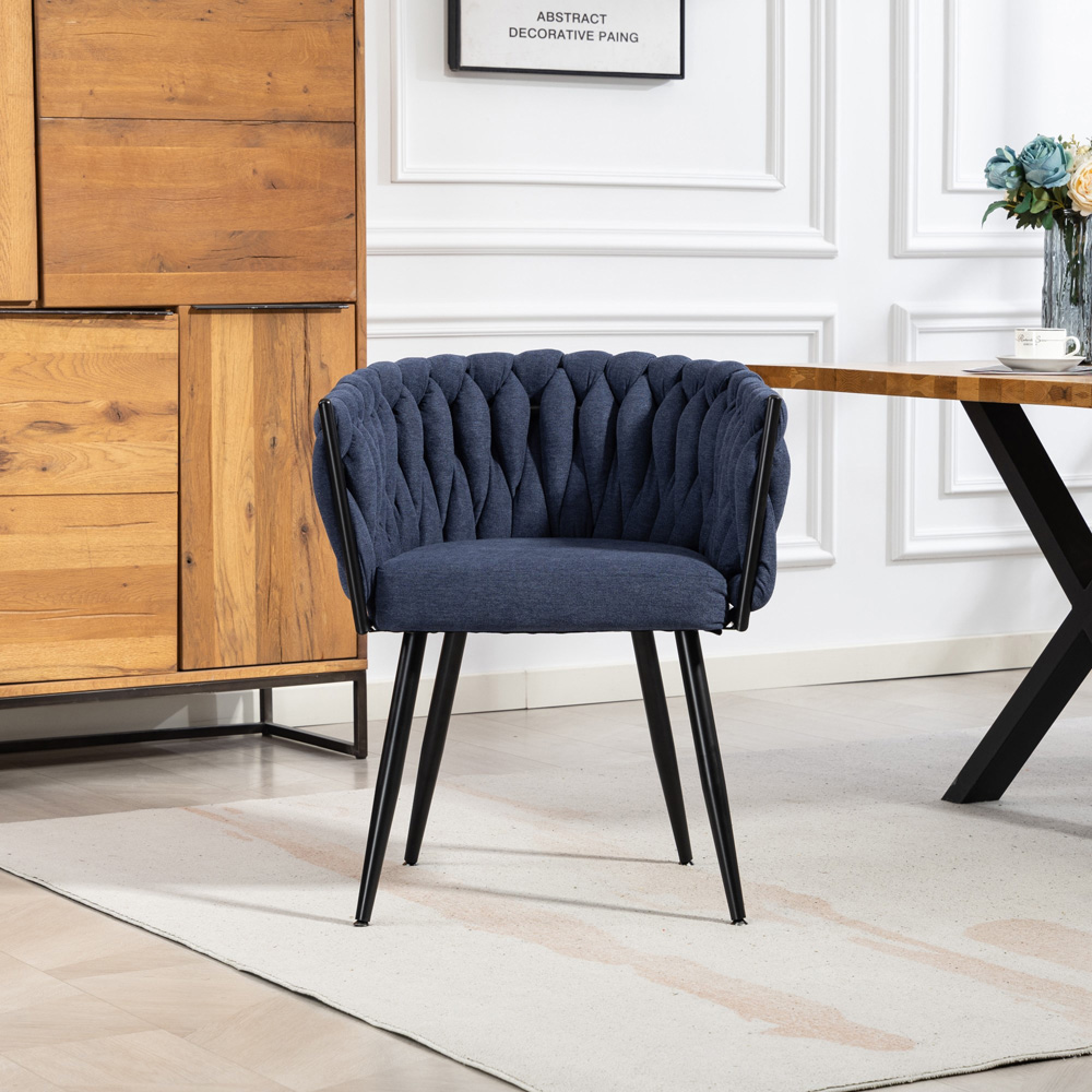 Artemis Home Aneta Set of 2 Denim Dining Chairs Image 3