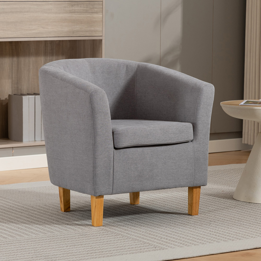 Artemis Home Millie Grey Fabric Accent Chair Image 4