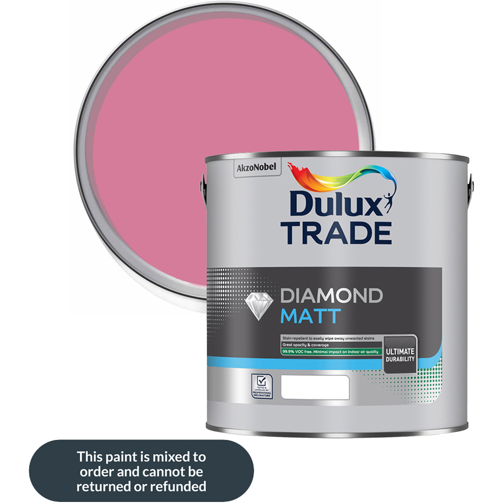 Dulux Trade Berry Smoothie Walls and Ceilings Diamond Matt Paint 2.5L Image 1