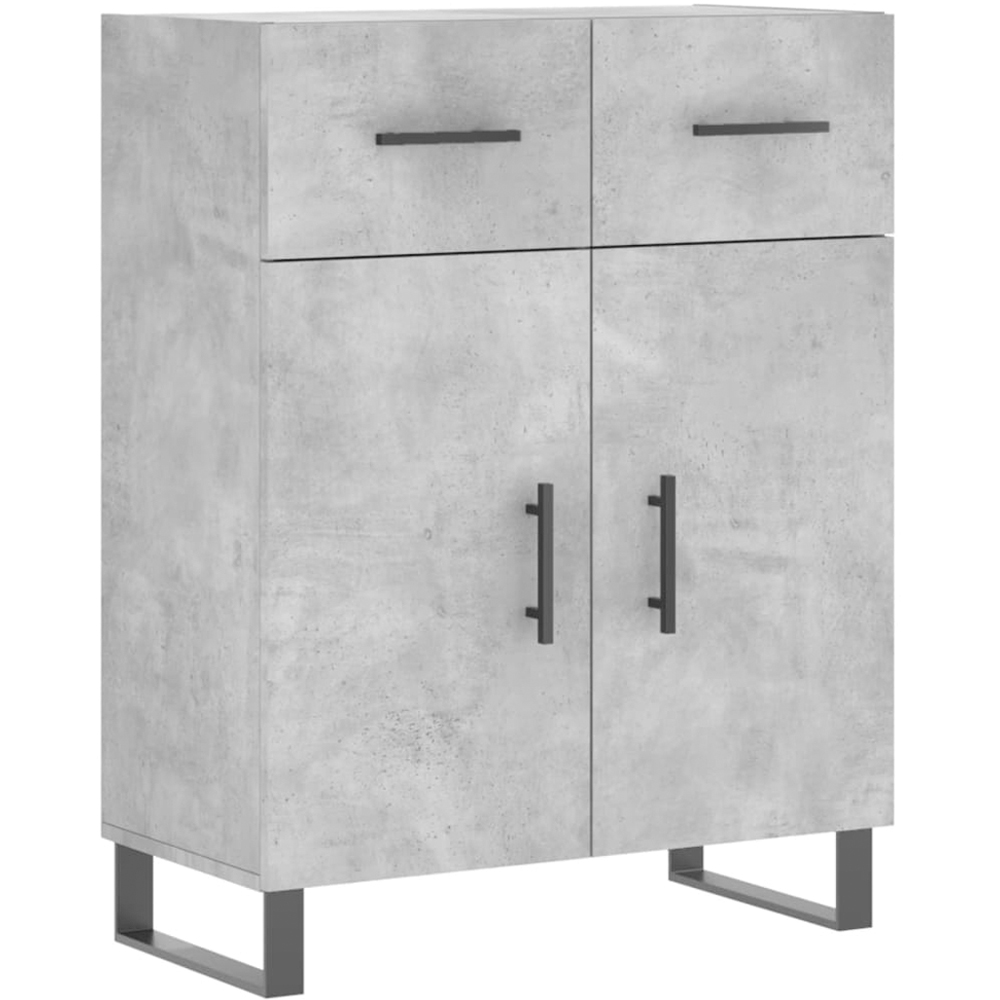 vidaXL 2 Door 2 Drawer 3 Shelf Concrete Grey Highboard Image 7