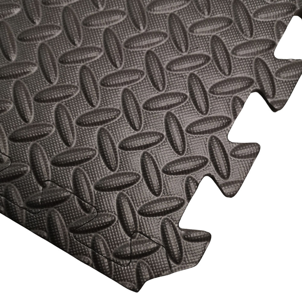 Samuel Alexander 12 Piece Black EVA Foam Protective Floor Mats 60 x 60cm Image 3