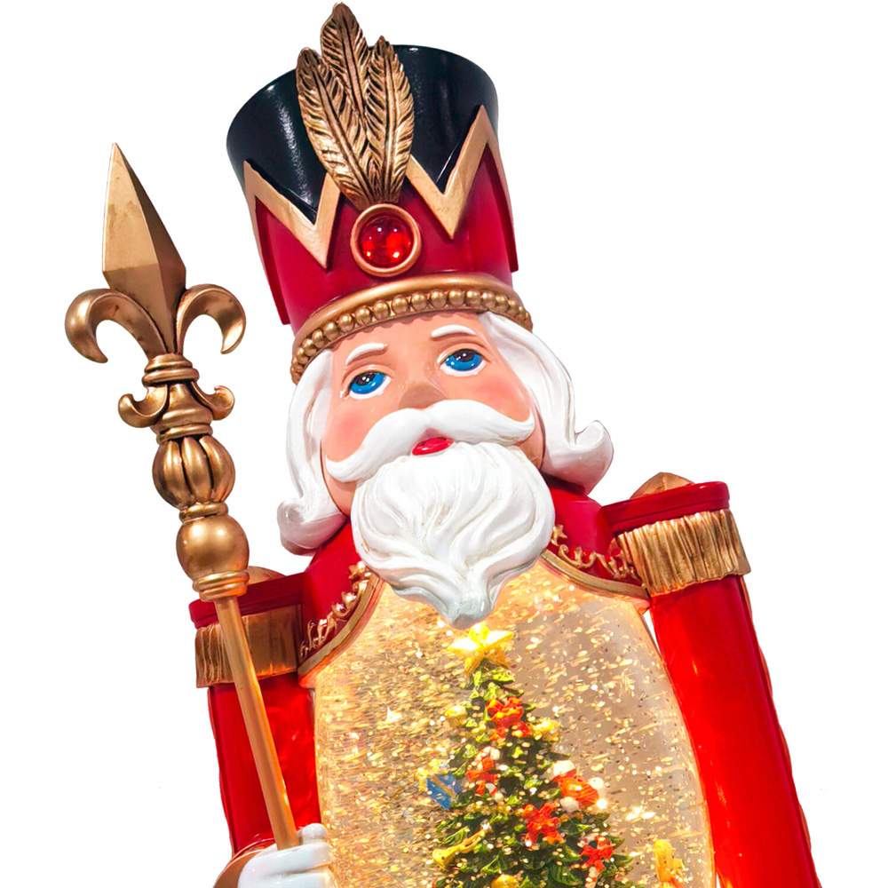 Traditional Glitter Spinning NutcrackerMulticolour Image 9