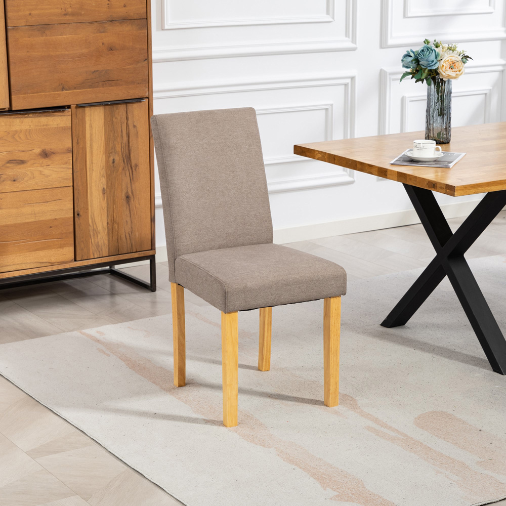 Artemis Home Almont Set of 2 Brown High Back Dining Chairs Image 7