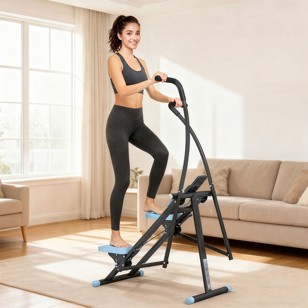 SPORTNOW Vertical Stair Stepper Exercise Machine with LCD Monitor Image 2