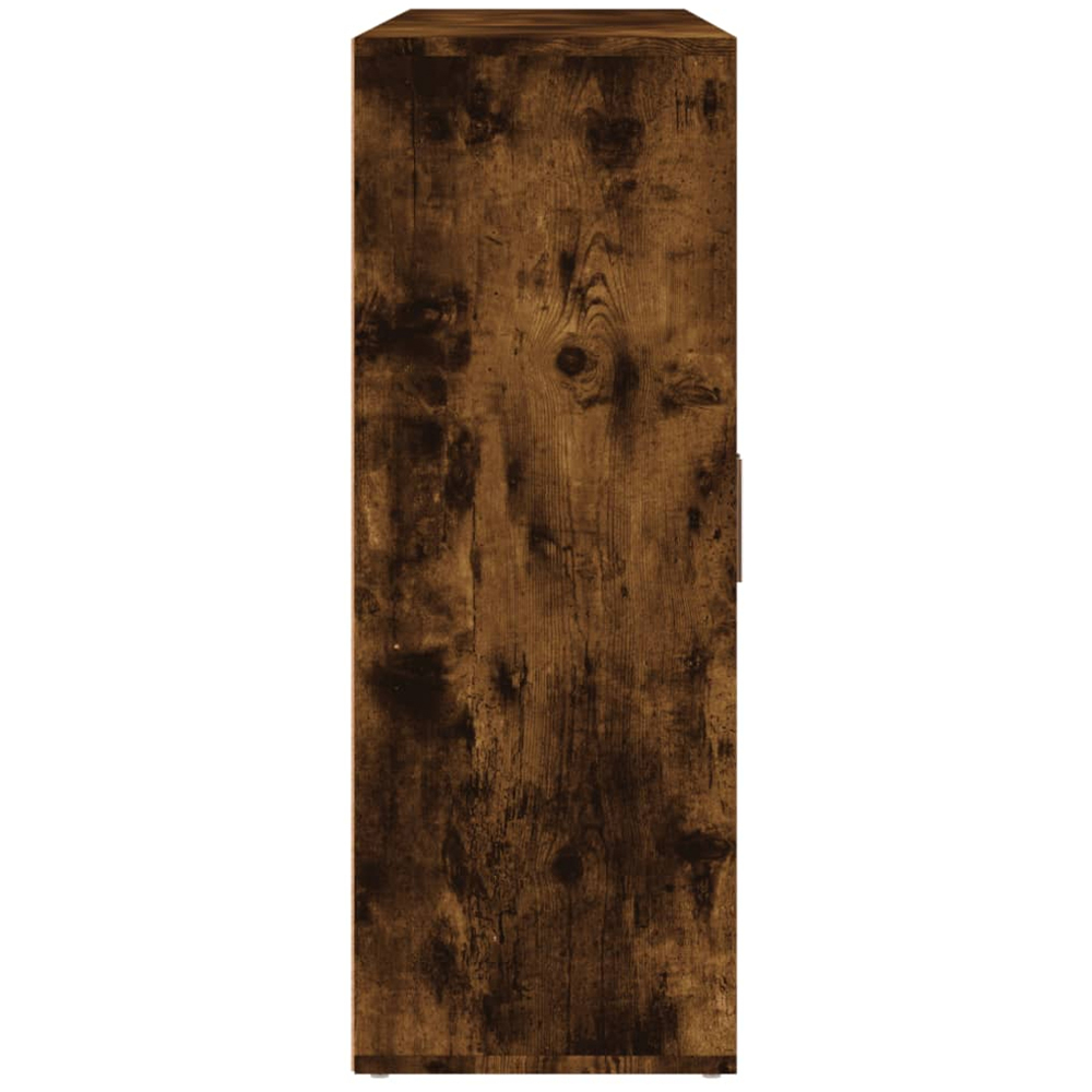 vidaXL 4 Door 4 Drawer Smoked Oak Sideboard Image 5