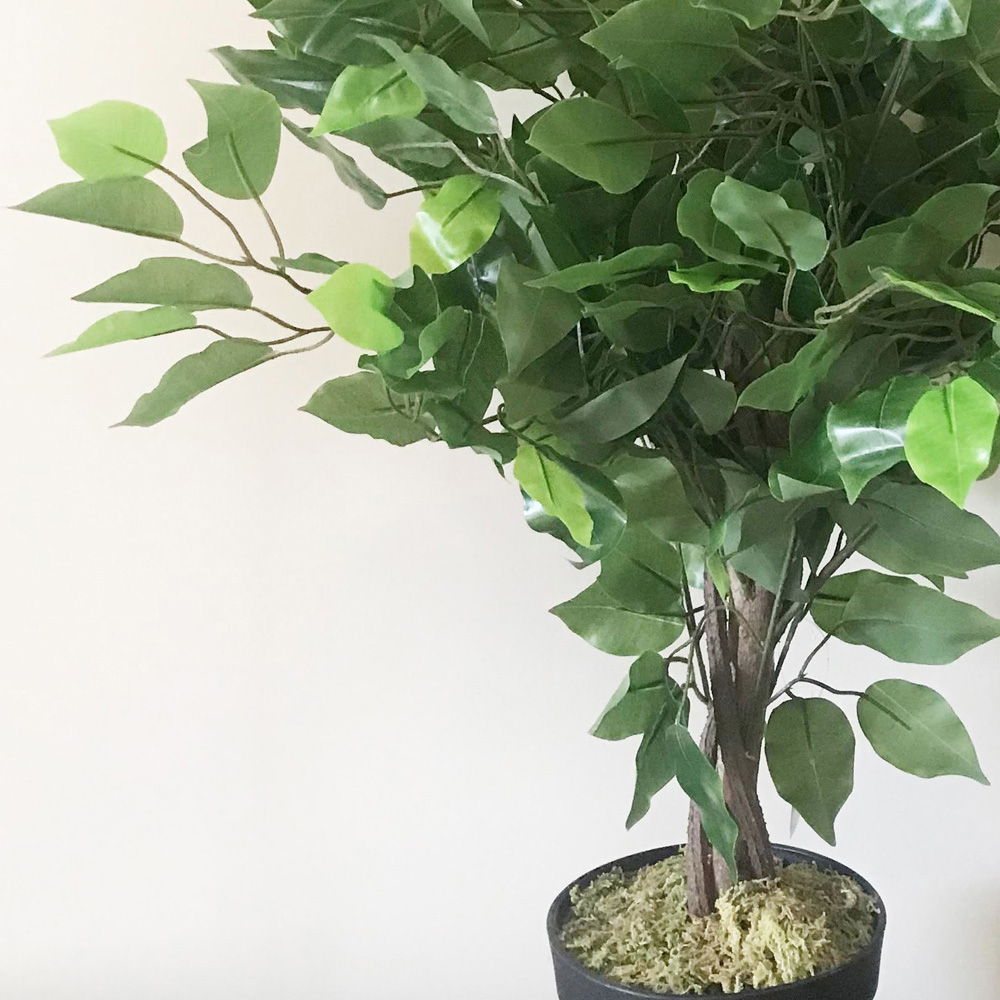 Leaf Bushy Ficus Artificial Tree in Pot 60cm Image 2