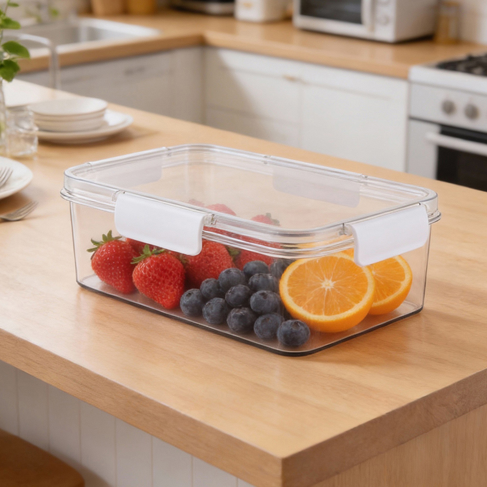 Living and Home 5-Piece Rectangular Food Storage Container Set Image 7