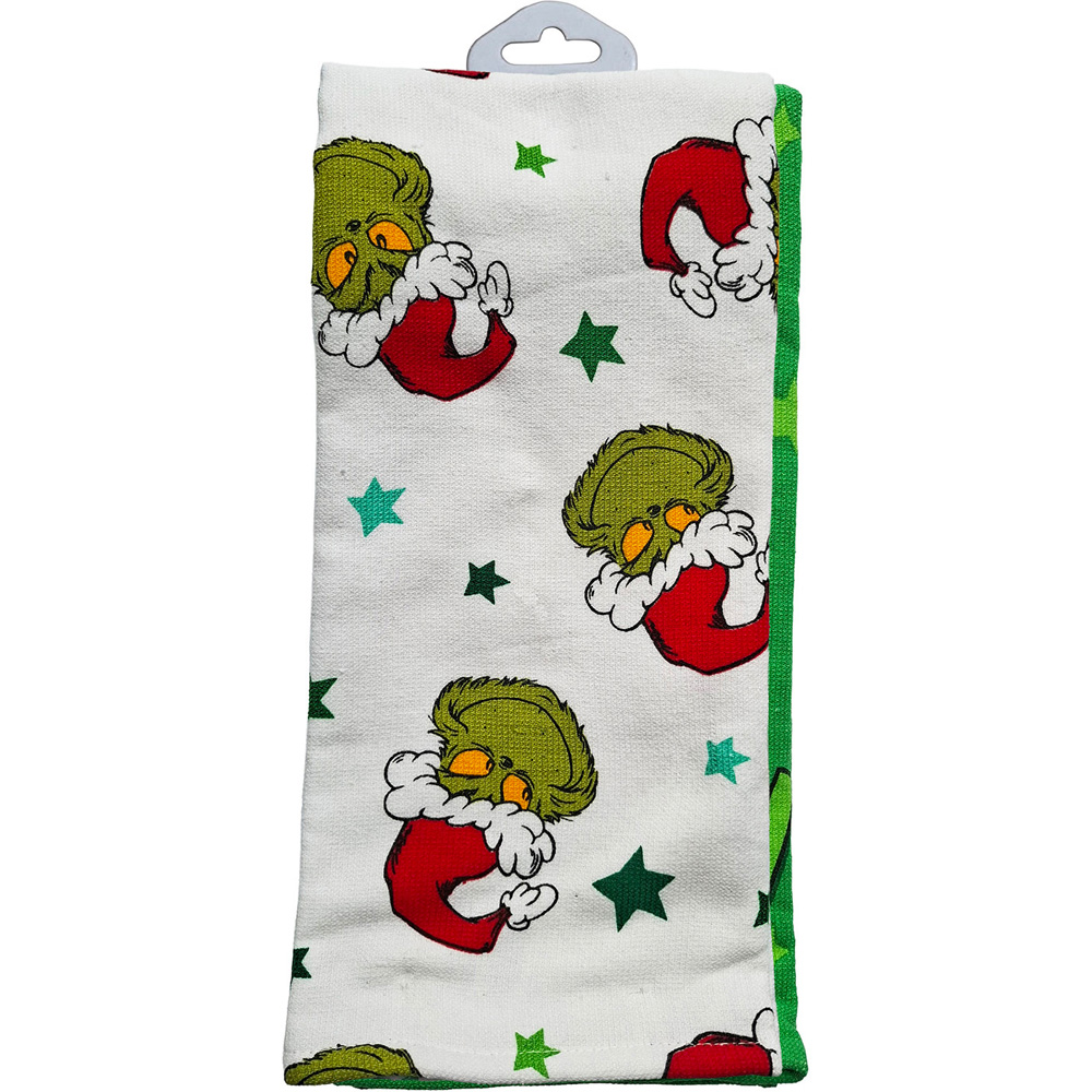 Pack of 2 The Grinch Terry Tea Towels Image 2