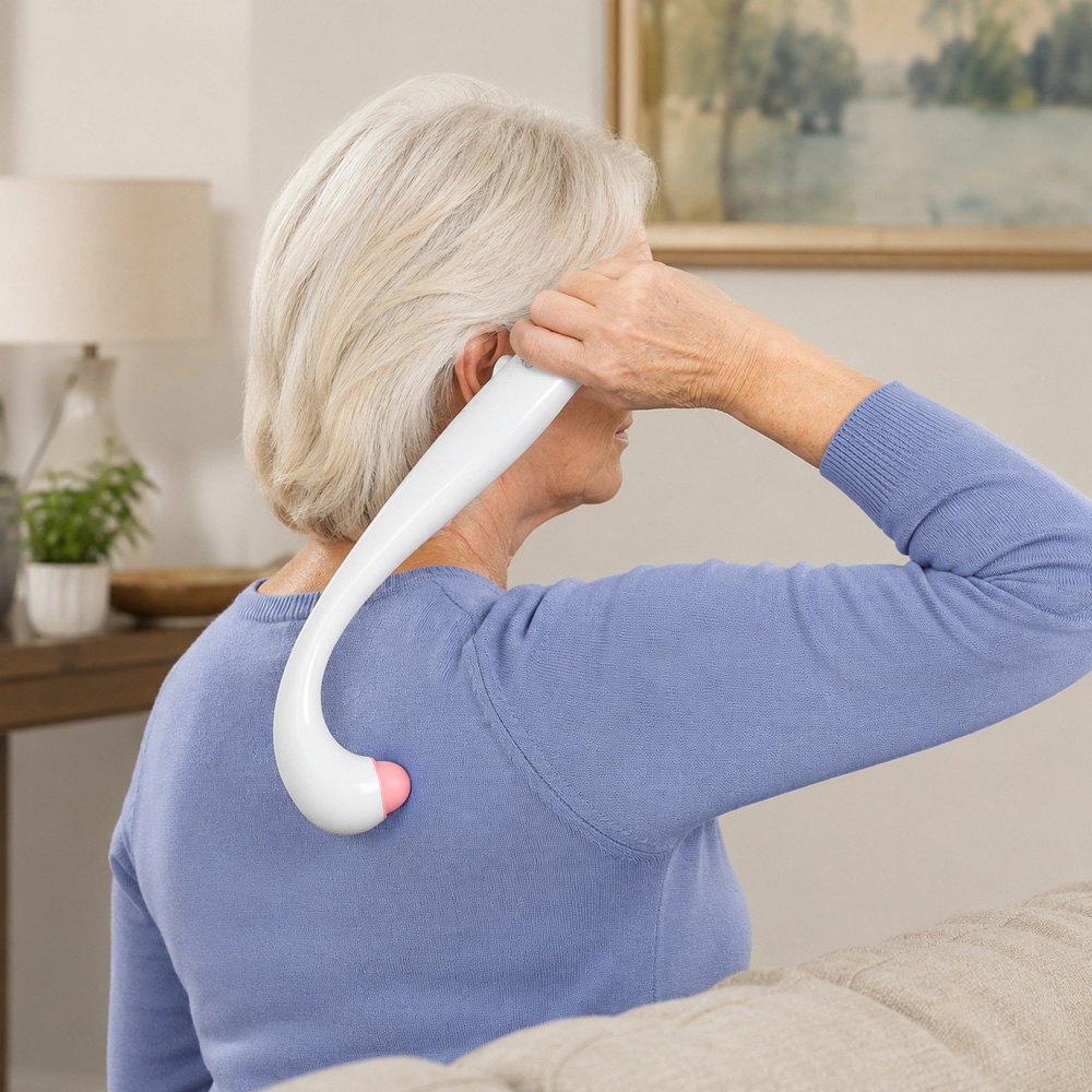 Avilo White Swan Shape Massager Image 2