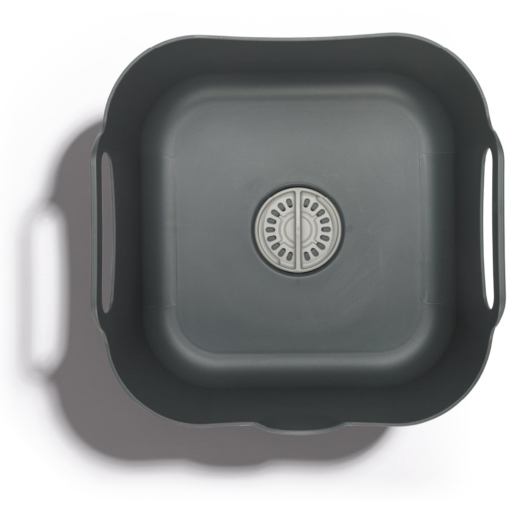 ReBorn Dark Grey Deep Washing Up Bowl with Handles 9L Image 4