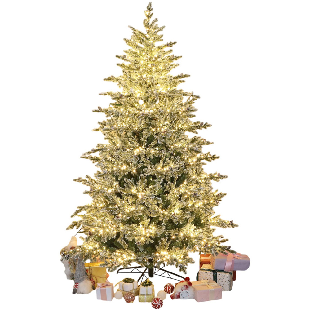 7ft Pre-Lit Fontaine Fir Christmas Tree Image 1